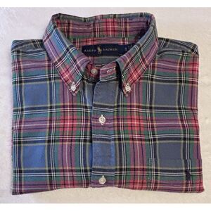 Ralph Lauren Flannel‎ Shirt Unisex XL TG Long sleeve button down front pocket